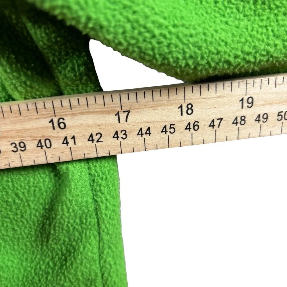 VTG‎ North Face Boys M 10/12 Full Zip Fleece Jacket Lime Green Coat GorpCore
